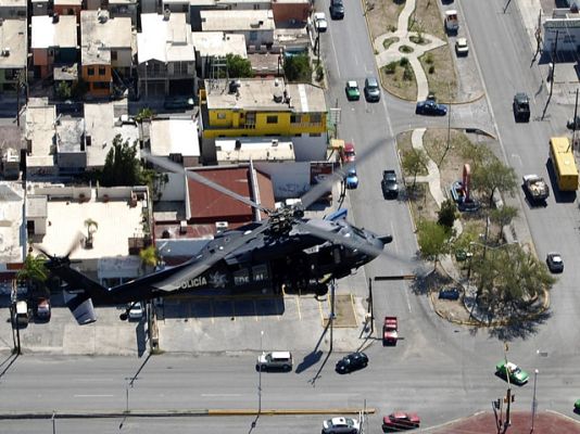 Telediario 1 - Imágenes del asalto al casino de Monterrey