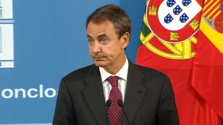Telediario 1 - Zapatero pide a CiU responsabilidad