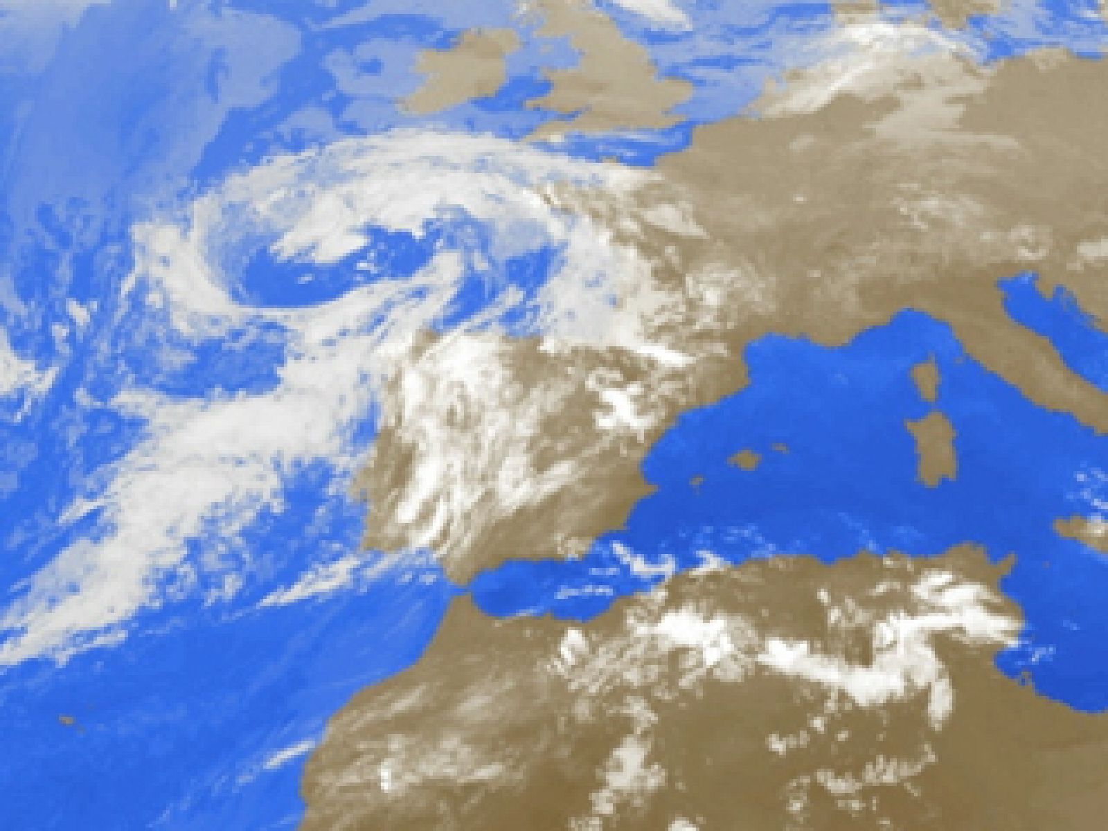 Lluvias persistentes en Extremadura y Andalucía oriental