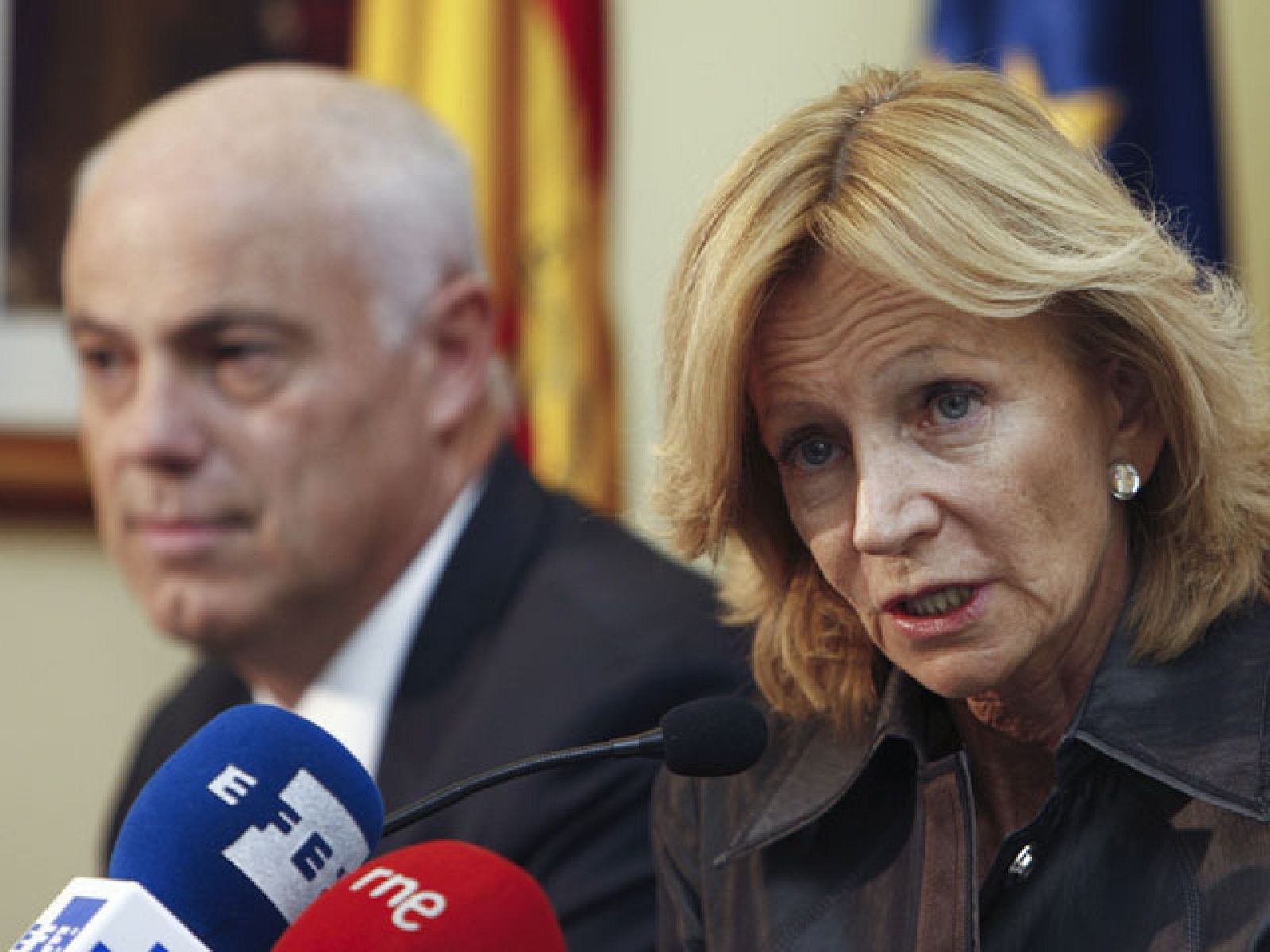 Elena Salgado valora el plan de Castilla La Mancha para reducir el déficit de sus cuentas públicas