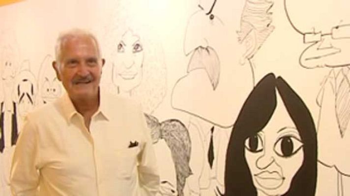 Telediario 1 - C.Fuentes presenta sus nuevas obras