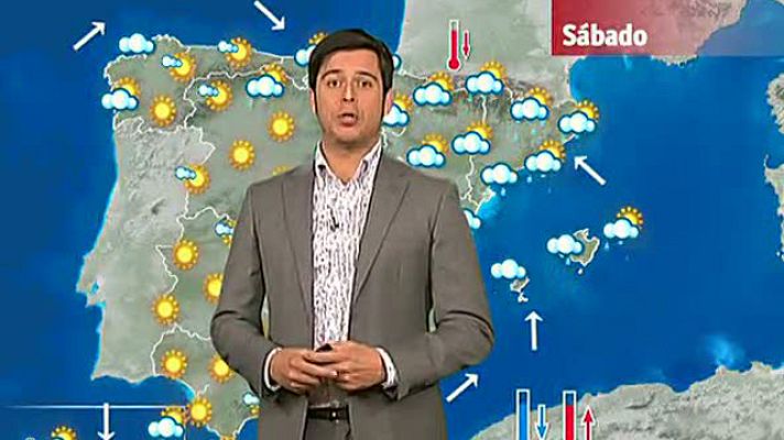 El tiempo - Chubascos fuertes en Aragón, Cataluña, Comunidad Valenciana y Baleares