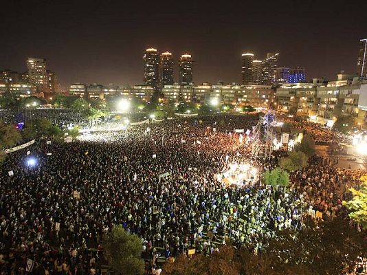Telediario 1 - Histórica marcha en Israel