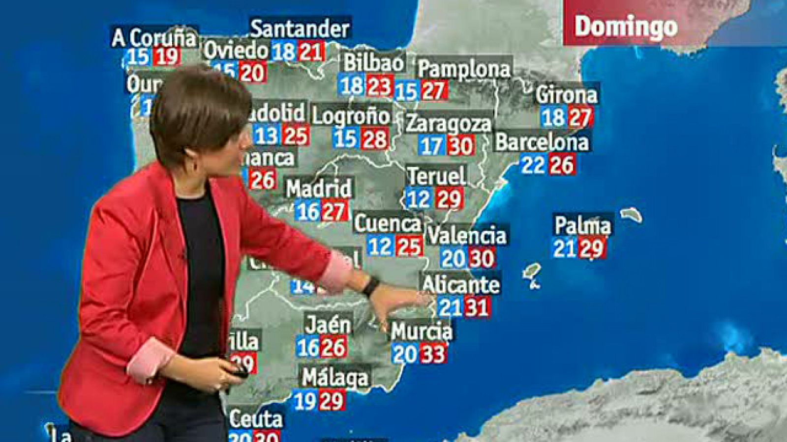 Nuboso en el norte peninsular y chubascos y tormentas débiles en Cataluña