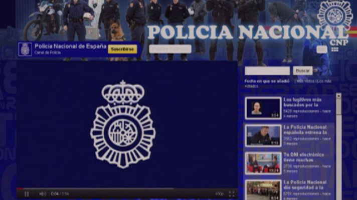 Telediario 1 - Policia Nacional en Youtube