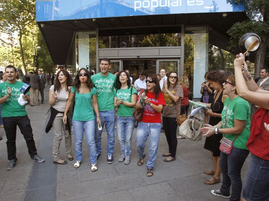 Telediario 1 - Recorte presupuestario en educación