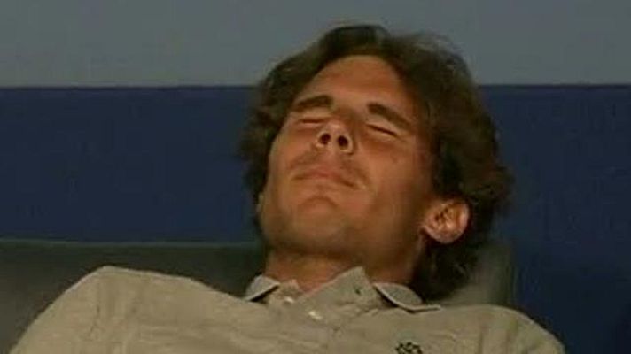 Telediario 1 - Nadal, recuperado de los calambres