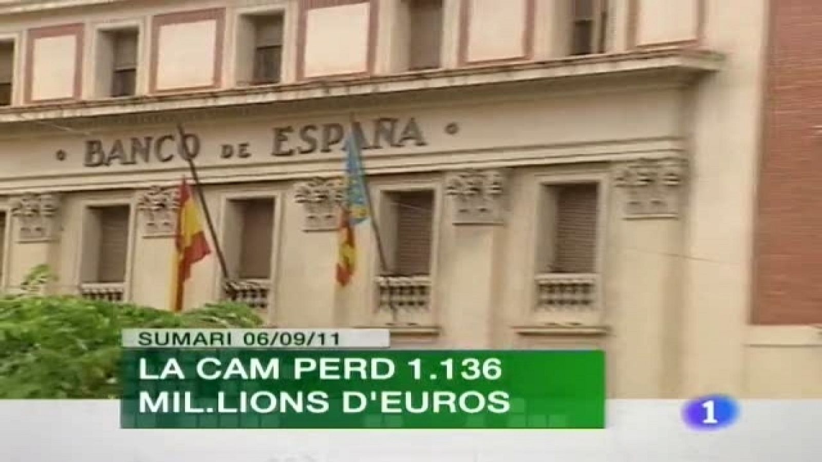 L'Informatiu. Informativo Territorial de la C. Valenciana - 06/09/11 - Ver ahora