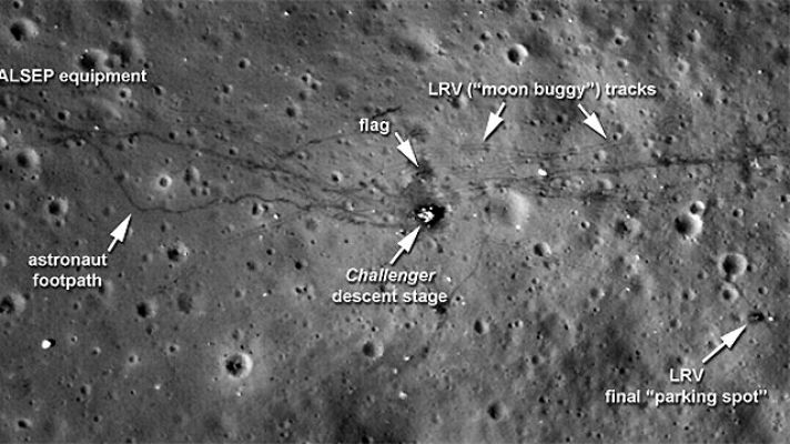 Informativo 24h - La NASA publica nuevas imágenes de los lugares de alunizaje de las misiones Apolo