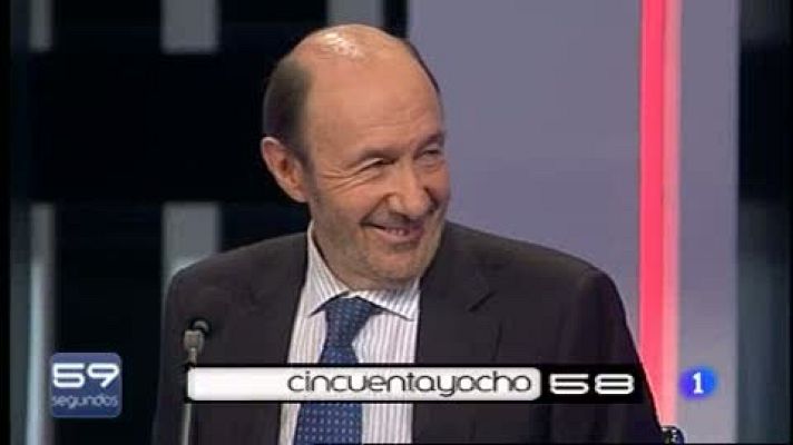 59 segundos - Rubalcaba: no hay química con Aznar