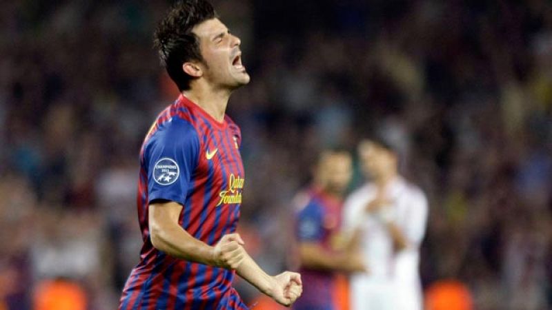 Villa pone por delante al Barça (2-1)