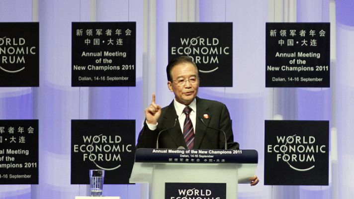 Telediario 1 - Los BRIC, en ayuda de la UE