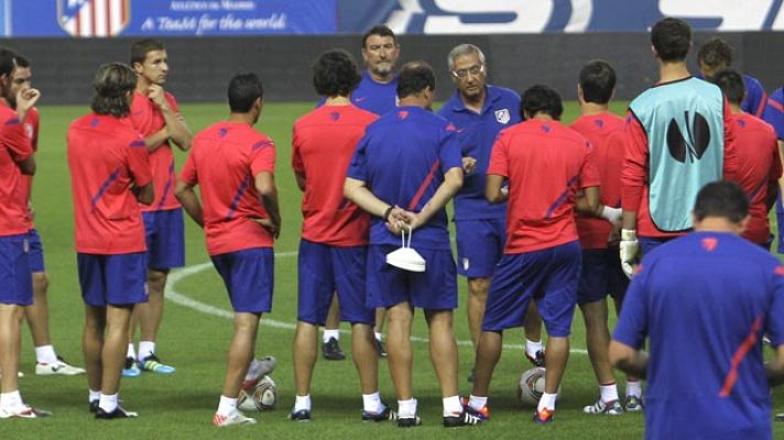 Telediario 1 - La Liga Europa, a escena