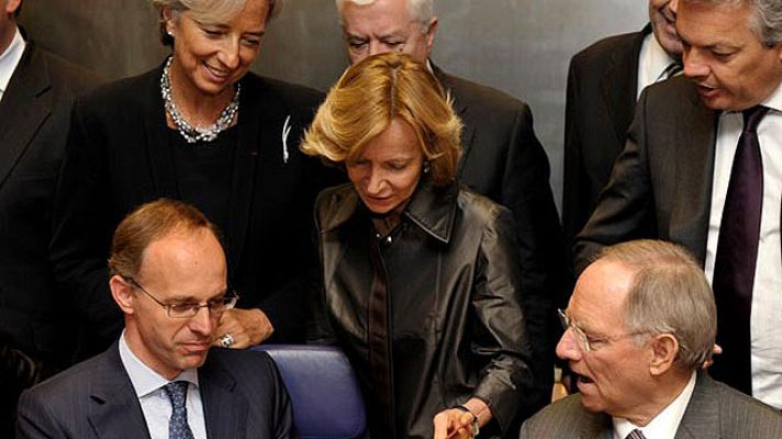 Telediario 1 - Reunión del Ecofin en Polonia