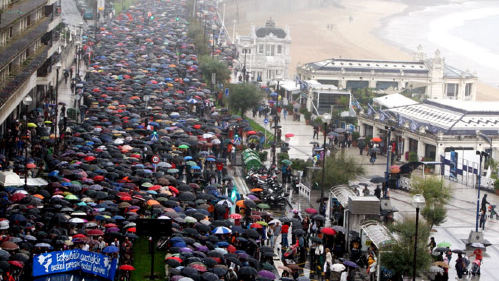 Manifestación para defender los derechos de los presos de ETA