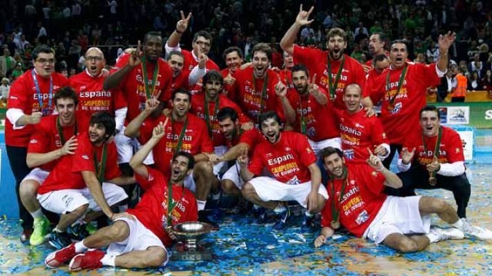 Telediario 1 - España repite corona del Eurobasket