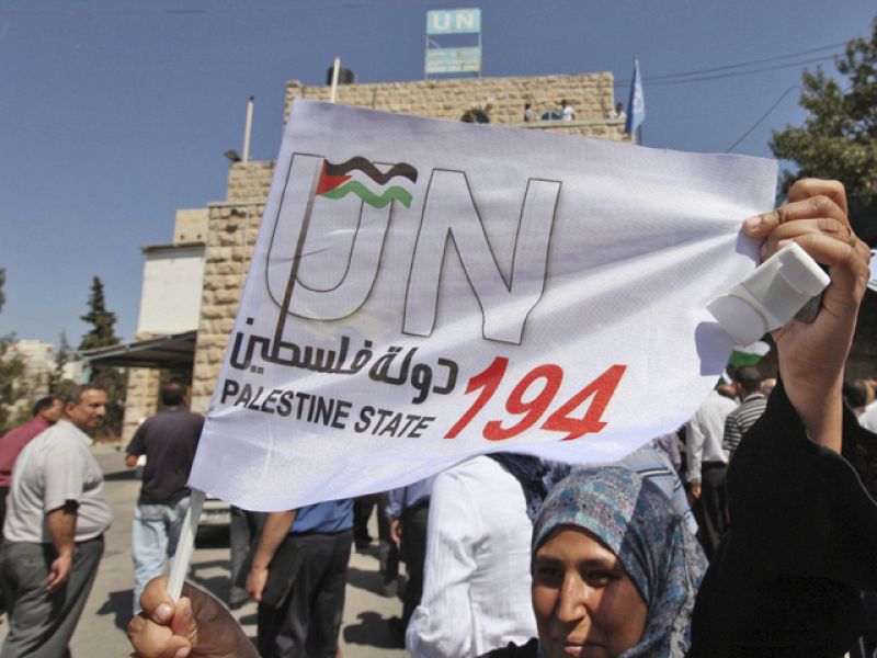 Miles de palestinos reivindican en Ramala convertirse en el Estado 194 de la ONU
