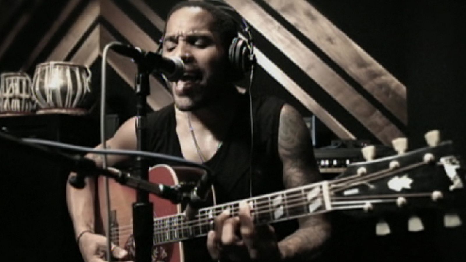 Lenny Kravitz presenta en Madrid su último trabajo, "América en blanco y negro"