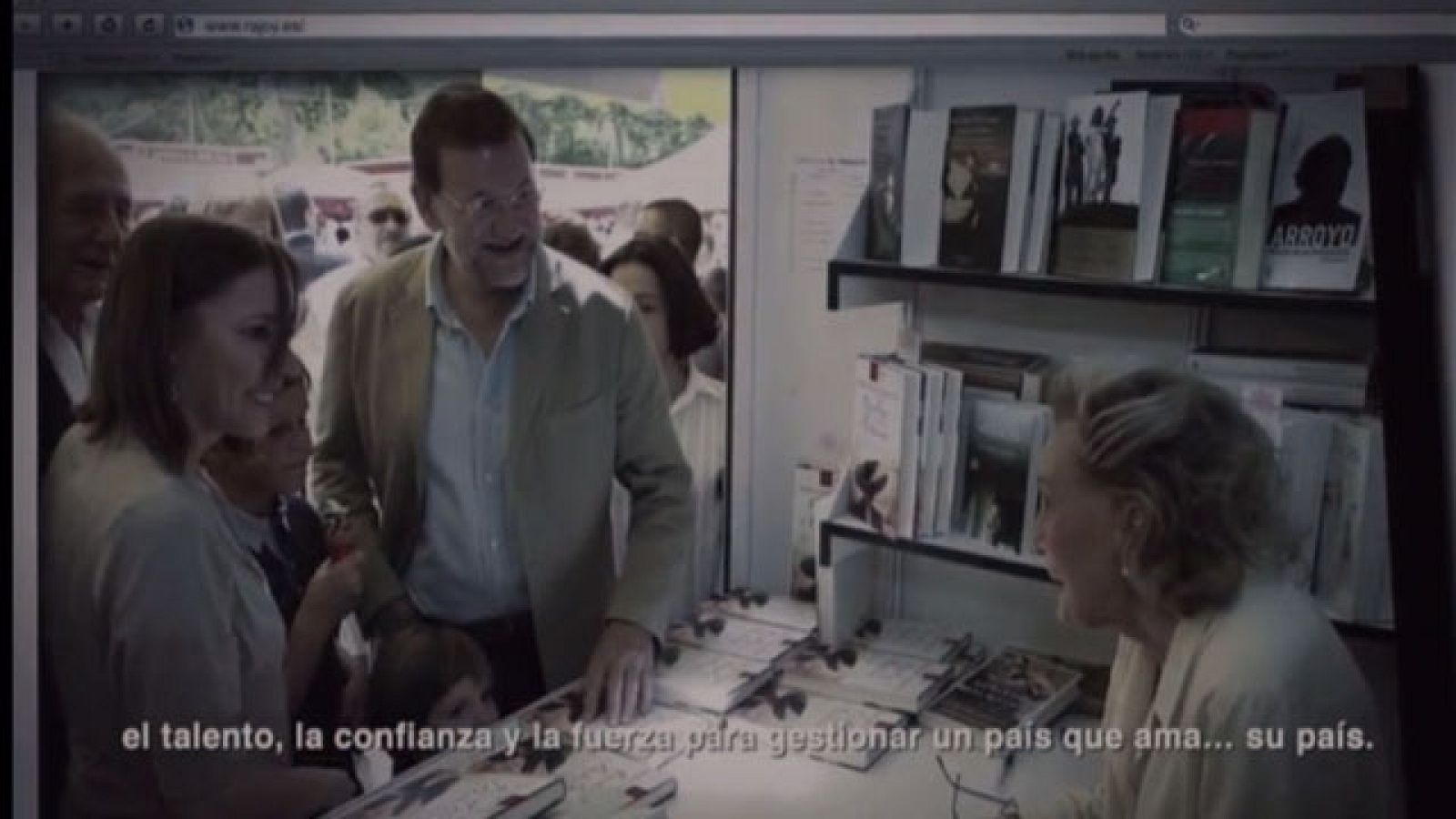 Mapa independentista de Galicia en el último video de presentación de Rajoy