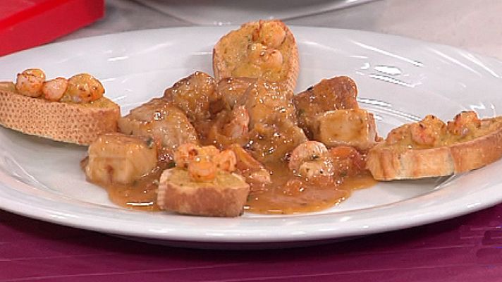 RTVE Cocina - Dados de atún en salsa de marisco