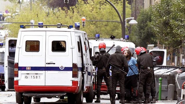 Telediario 1 - Batalla campal en Bilbao