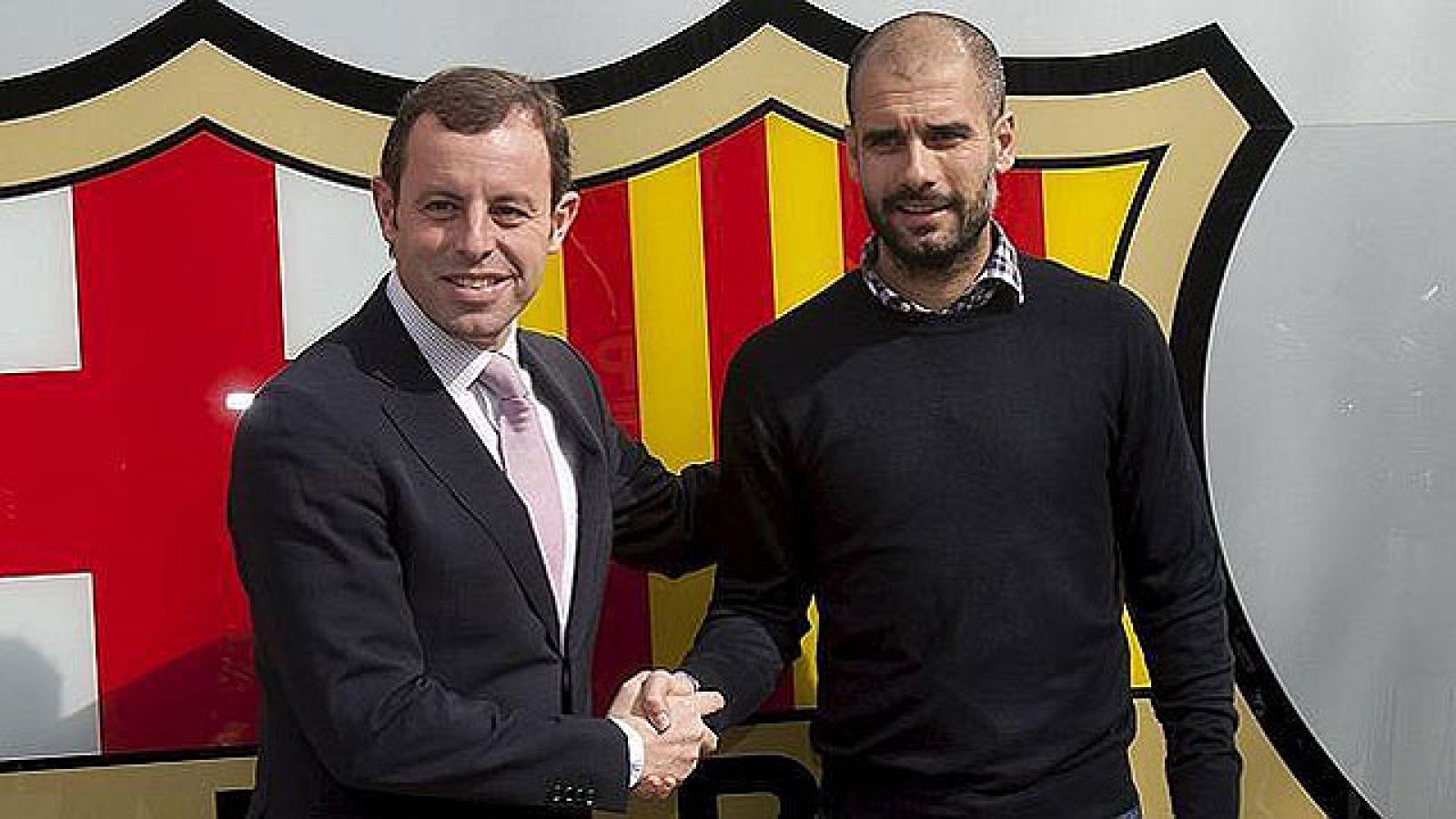 Polémica Pep-Rosell en la previa de Champions