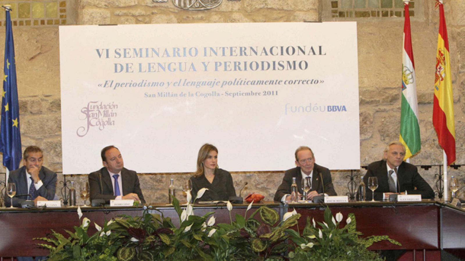 La princesa de Asturias acude al sexto seminario internacional de lengua y periodismo