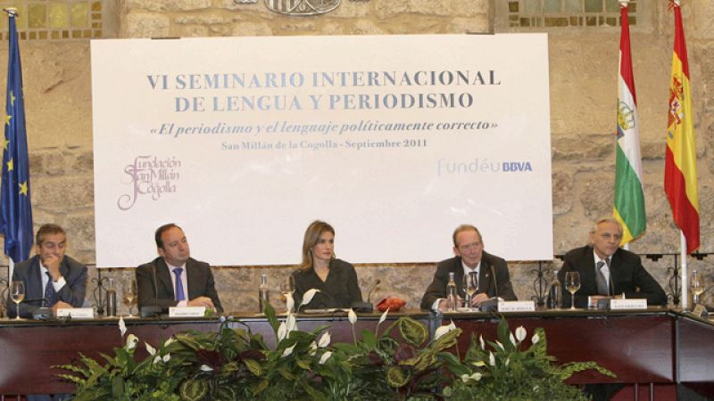La princesa de Asturias acude al sexto seminario internacional de lengua y periodismo