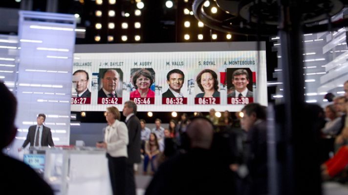 Telediario 1 - Segundo debate en Francia