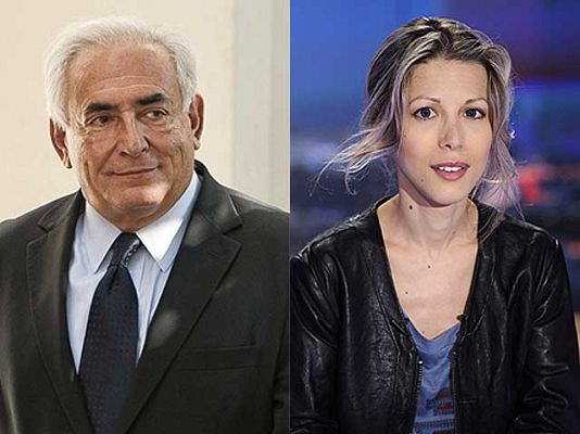 Telediario 1 - Careo entre Strauss-Kahn y la periodista francesa que lo acusa de intento de violación