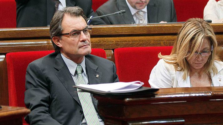 Telediario 1 - Mas se disculpa y asegura que se han malinterpretado sus palabras sobre el castellano