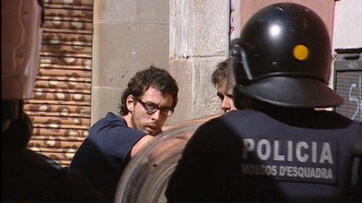 Telediario 1 - Despliegue policial en Barcelona