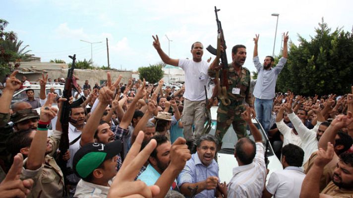 Telediario 1 - Continúan los conflictos libios