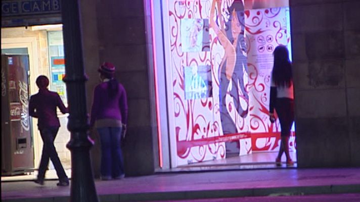 Telediario 1 - Prostitución en el Barrio Gótico