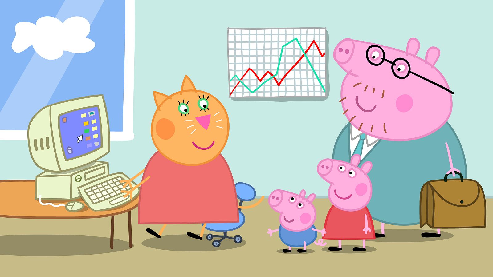 Peppa Pig - En la oficina de papá pig - RTVE.es - Peppa Pig | Ver