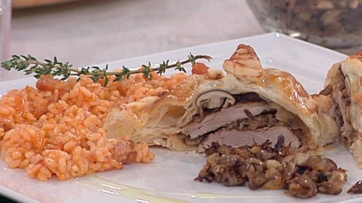 RTVE Cocina - Solomillo wellington con arroz