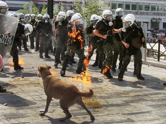 Telediario 1 - Quinta jornada de huelga en Grecia