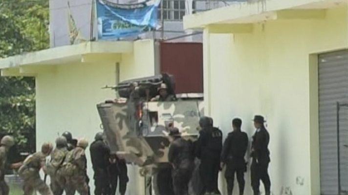 Telediario 1 - Video de narcos en Guatemala