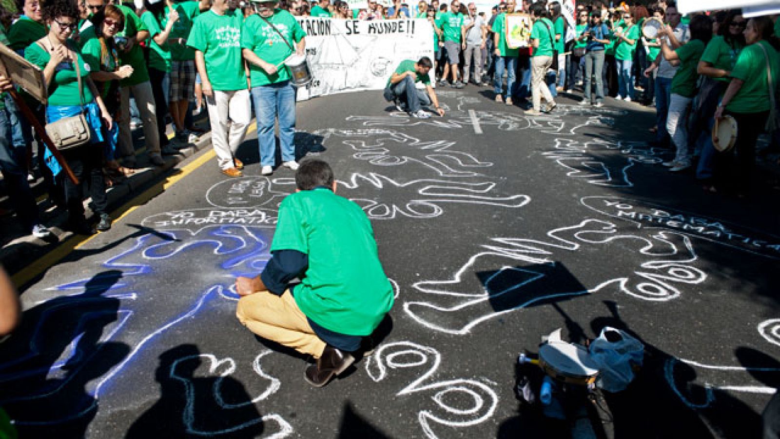 Huelga de la enseñanza en Castilla La Mancha y en Madrid.