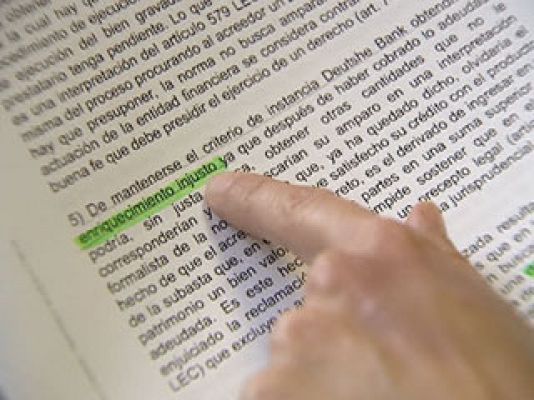 Telediario 1 - Sentencia frente a los deshaucios