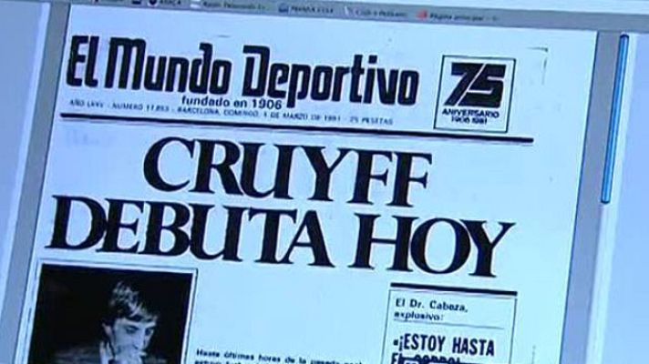 Telediario 1 - Johan Cruyff jugó en el Levante
