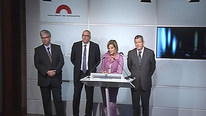 Telediario 1 - Los recortes afectan a la política