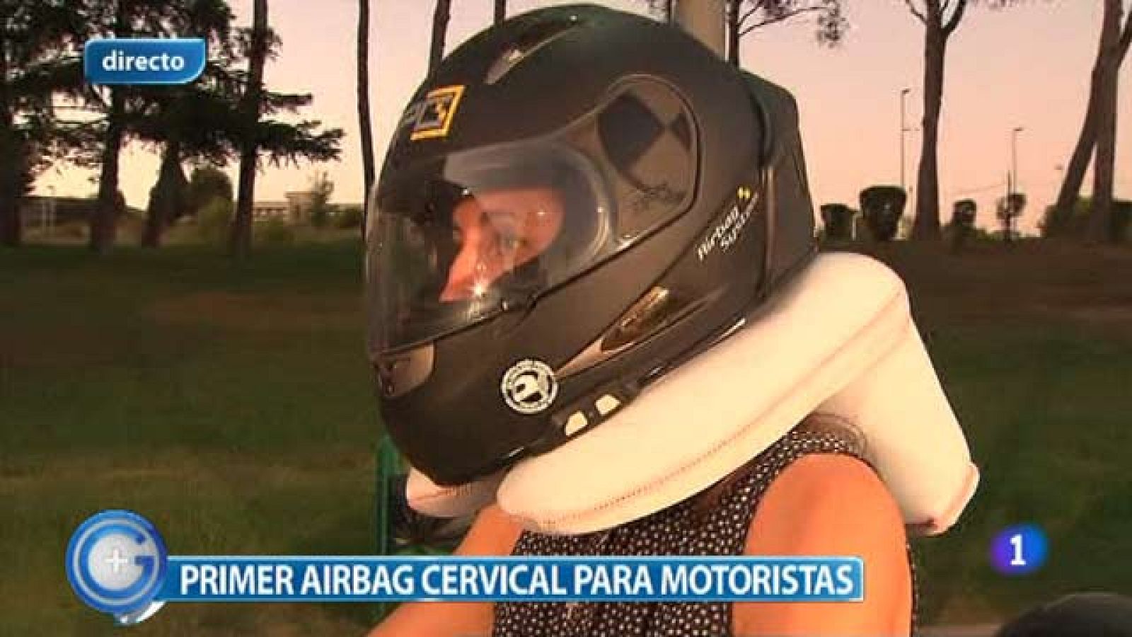 Primer airbag cervical para motoristas