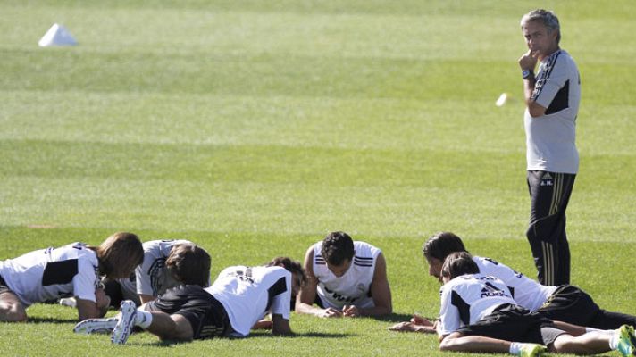 Telediario 1 - El Madrid se entrena sin Cristiano