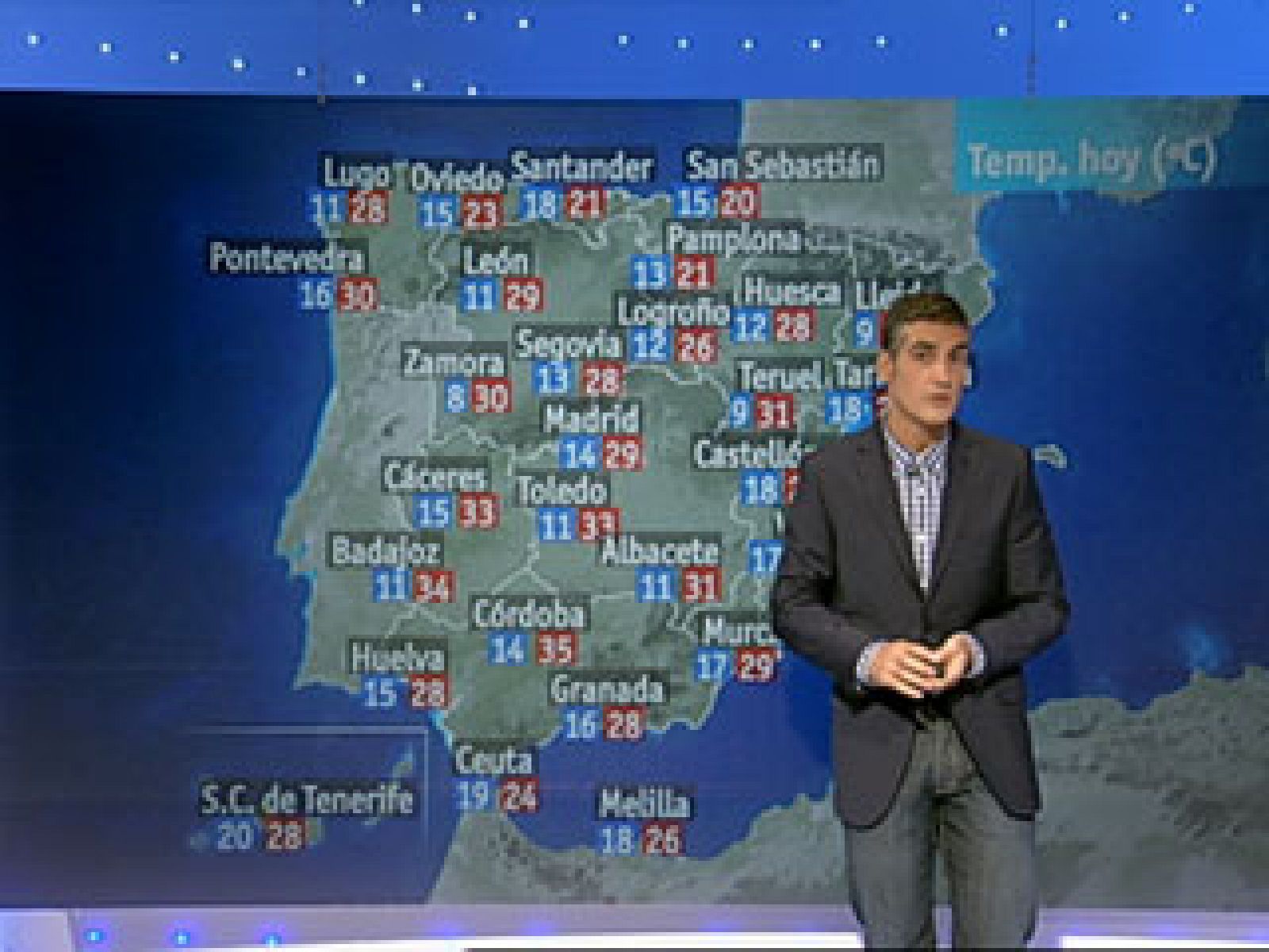 Nubes en el este peninsular y Canarias y temperaturas sin cambios
