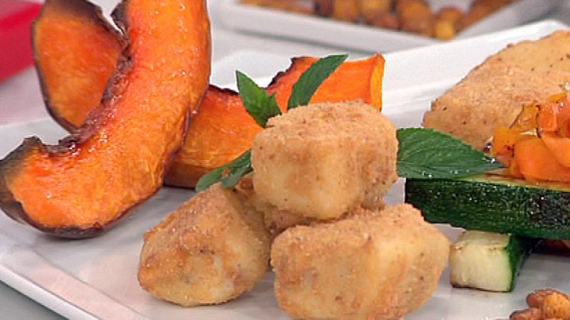 Croquetas de jamón con verduras a la plancha (14/10/2011)