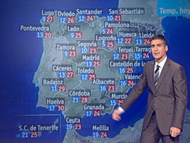 Mañana, cielo nuboso en Canarias y en Cantábrico, y poco nuboso en el resto