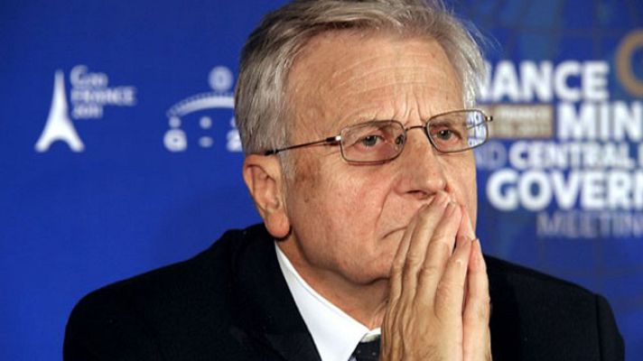 Telediario 1 - Trichet se despide del BCE