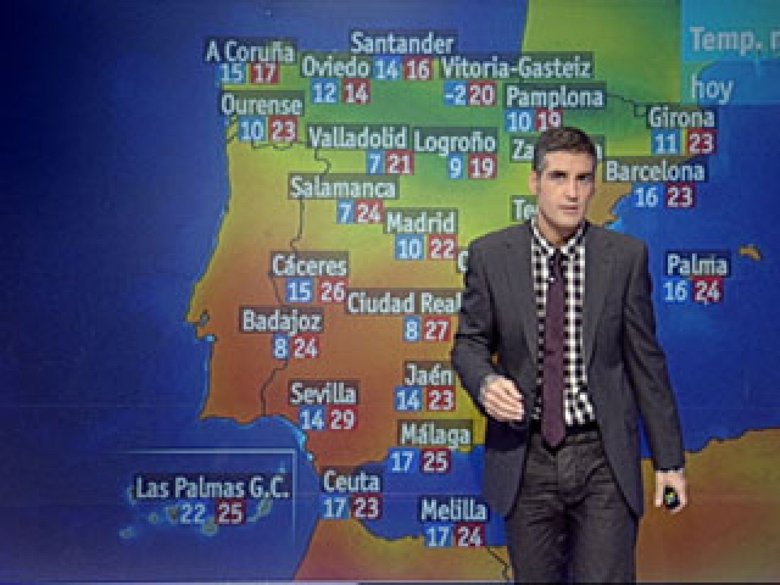 Descenso notable de las temperaturas en el centro y este peninsular