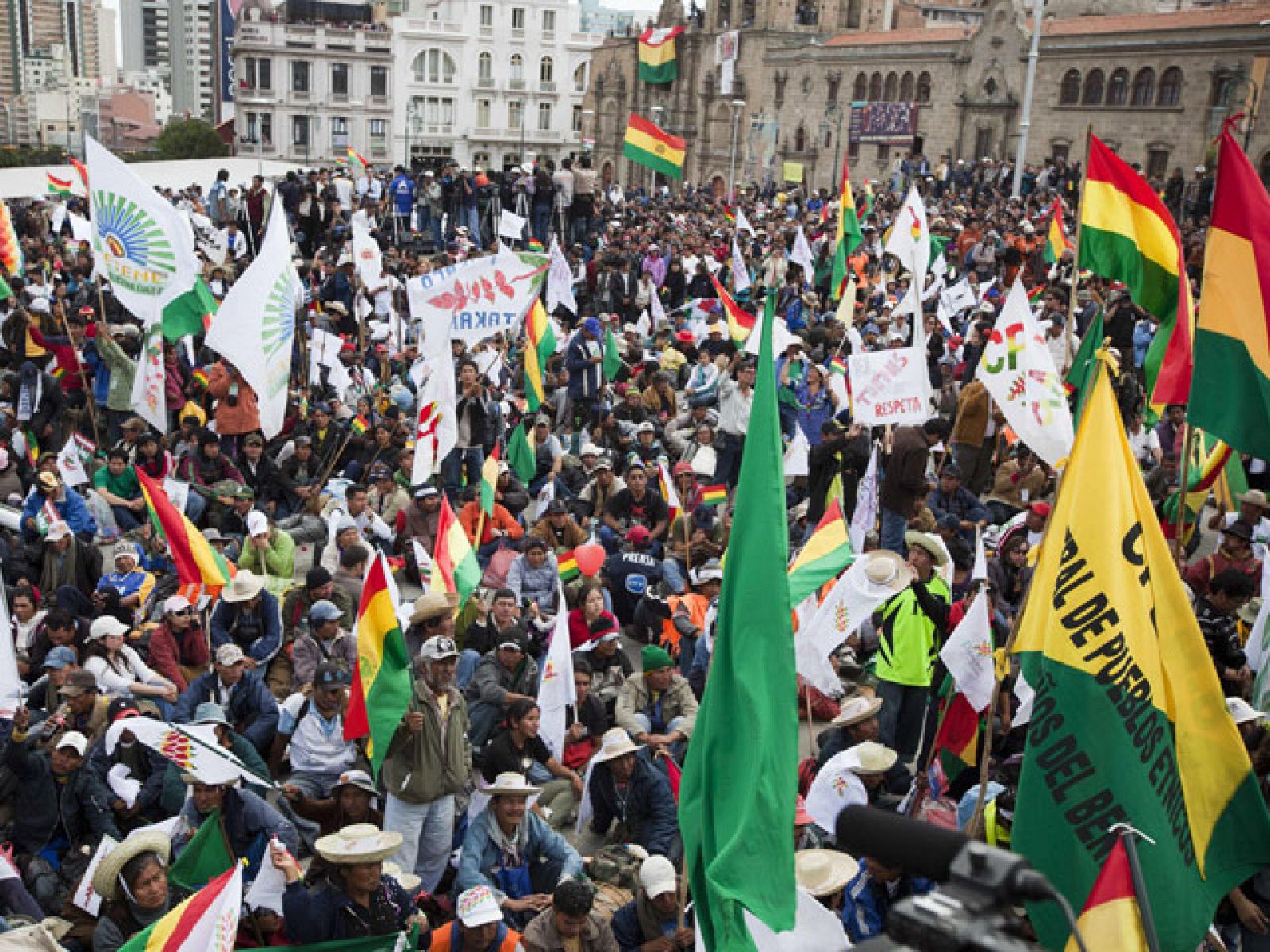 La marcha indígena contra Evo Morales llega a La Paz
